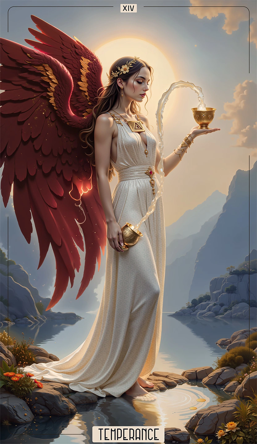 XIV - TEMPERANCE | Major Arcana Tarot Card Meaning